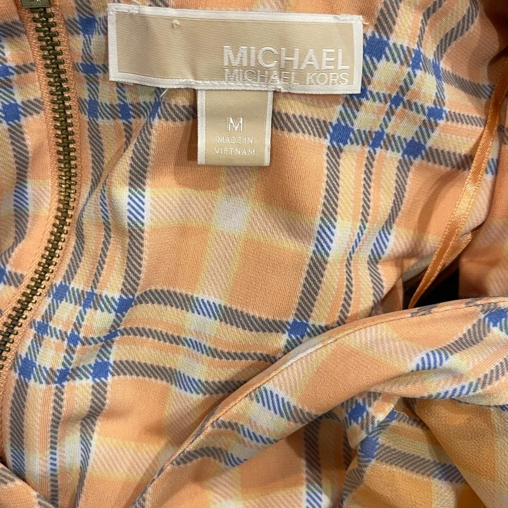 Michael Kors Plaid Ruffle Mini Dress - Picture 4 of 4